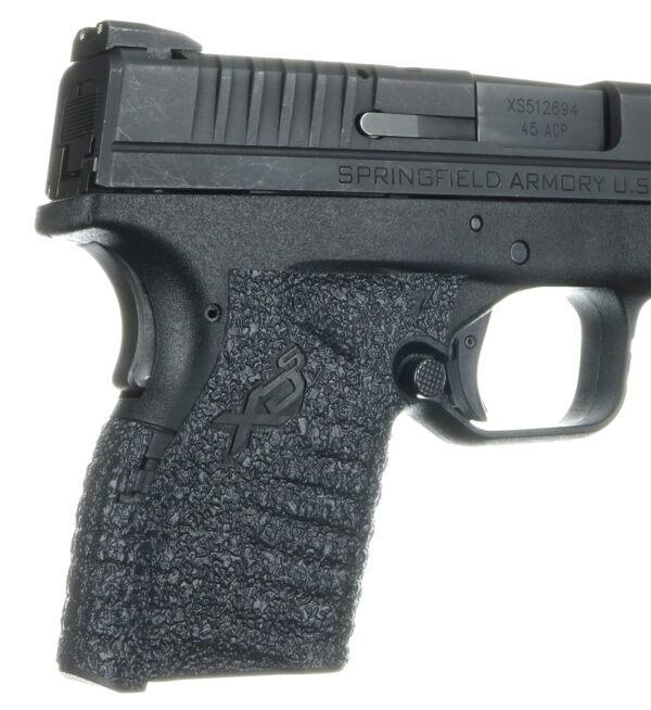 Talon Grips 207R Adhesive Grip  Textured Black Rubber for Springfield XD-S 9,40,45 with Small Backstrap — view 1