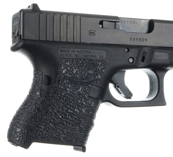 Talon Grips 116R Adhesive Grip  Compatible w/Glock 26/27/28/33/39 Gen4 w/No Backstrap, Black Textured Rubber — view 1