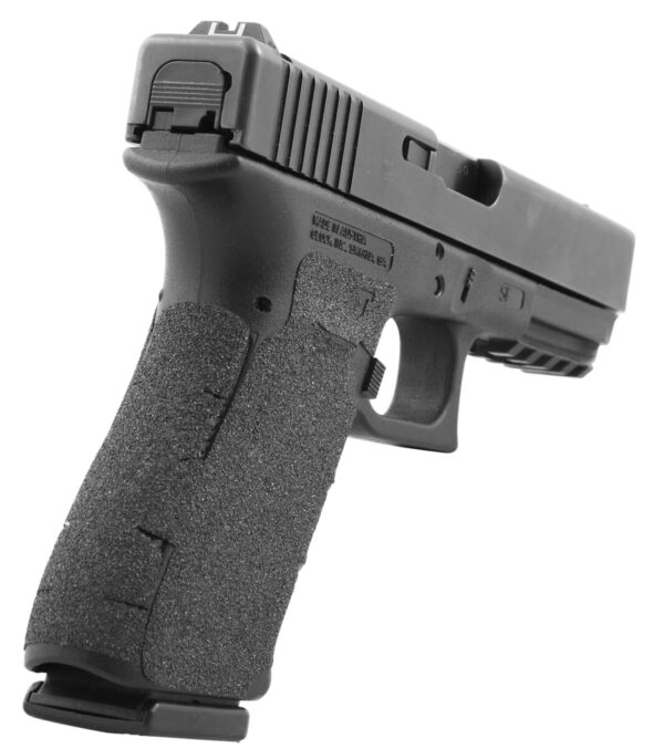 Talon Grips 384G Adhesive Grip  Glock Gen5 19/23/25/32/38/44 w/Large Backstrap, Black Textured Granulate — view 1