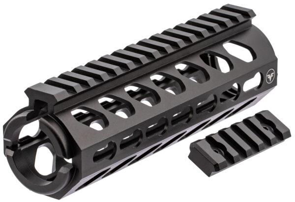 Firefield FF34053 Edge Handguard 6.62" 2- Piece Keymod, Carbine Style Made of 6061-T6 Aluminum with Black Matte Finish for AR-15 — view 1