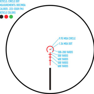 FIREFIELD RAPIDSTRIKE 1-6X24 - RIFLESCOPE CIRCLE DOT RED/GRN — view 2