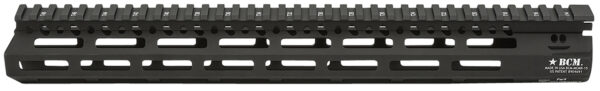 BCM MCMR15556BLK BCMGunfighter MCMR 15" M-LOK, Free-Floating Style Made of Aluminum with Black Anodized Finish for AR-Platform — view 1
