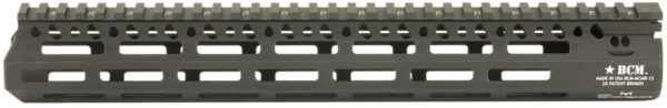 BCM MCMR13556BLK BCMGunfighter MCMR 13" M-LOK, Free-Floating Style Made of Aluminum with Black Anodized Finish for AR-Platform — view 1