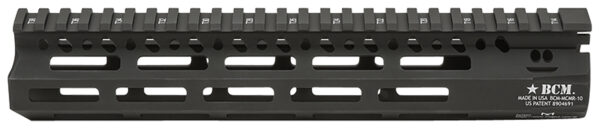 BCM MCMR10556BLK BCMGunfighter MCMR 10" M-LOK, Free-Floating Style Made of Aluminum with Black Anodized Finish for AR-Platform — view 1