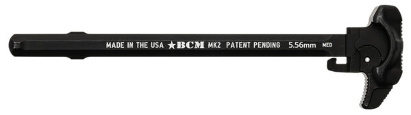 BCM GFHMK2MED Asymmetric MK2 Charging Handle Compatible w/ Mil-Spec AR-15 Black 7075 T-6 Aluminum — view 1