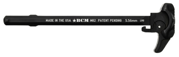 BCM GFHMK2LRG Asymmetric MK2 Charging Handle Compatible w/ Mil-Spec AR-15 Black 7075 T-6 Aluminum — view 1