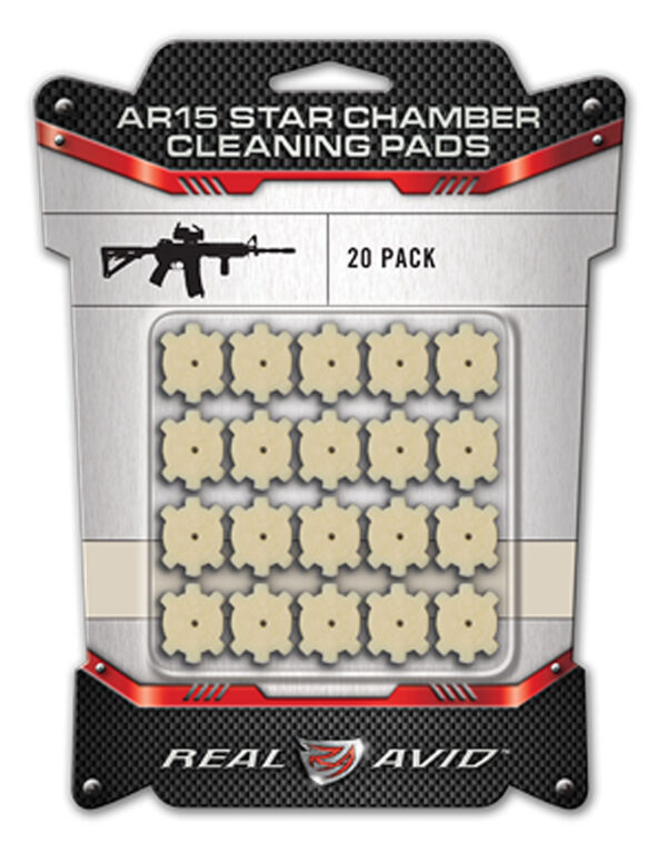 Real Avid AVAR15CP Star Chamber Cleaning Pads 223 Rem/5.56x45mm NATO Wool 20 Per Pkg — view 1