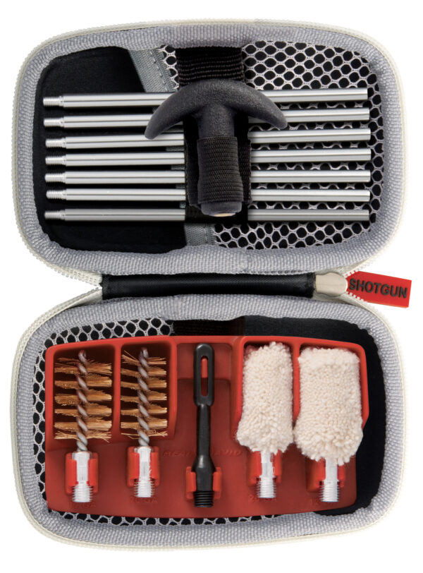 Real Avid AVGCK310S Gun Boss Cleaning Kit 12 Gauge & 20 Gauge Shotgun/14 Pieces/Black Weather Resistant Nylon Case — view 1