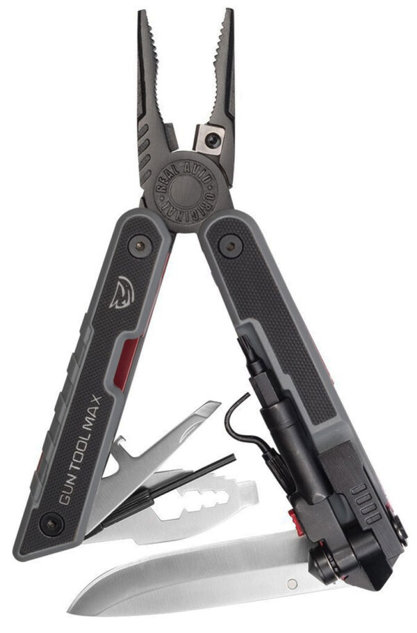 Real Avid AVGTMAX Gun Tool Max Black 3.25" 440 Stainless Steel Plain G10 Black Handle — view 1