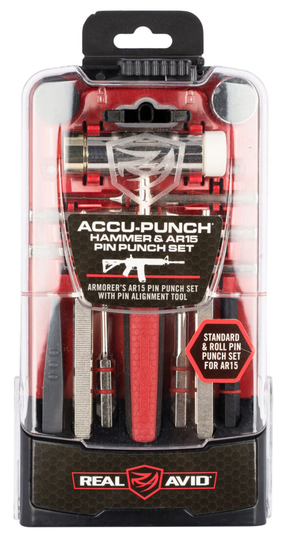 Real Avid AVHPSAR Accu-Punch Pin Punch Set Steel Rifle Firearm AR-15 Red Rubber Handle — view 1