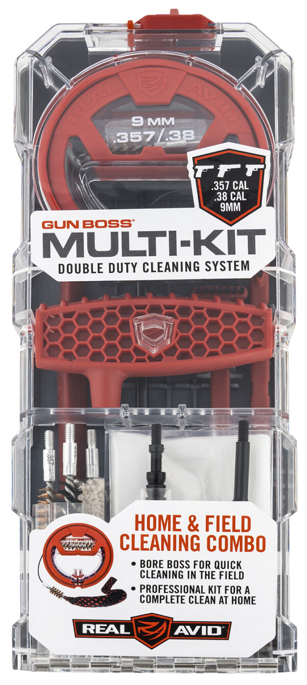 Real Avid AVGBMK9MM Gun Boss Multi-Kit 9mm 357 Mag 38 Cal Pistol Plastic Box Case — view 1