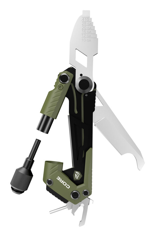 Real Avid AVGTCORSG Core Gun Tool Shotgun Olive Green/Black Stainless Steel Folding 1.50" Shotgun — view 1