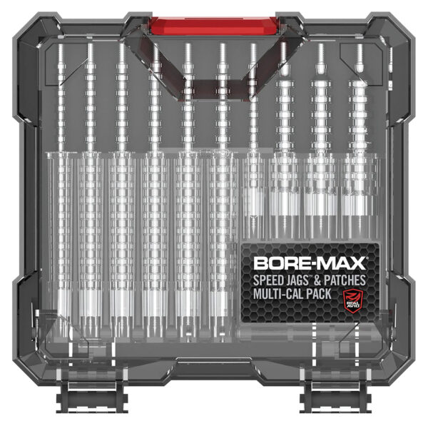 Real Avid AVBMJAGS Bore-Max Jag & Patch Set Multi-Caliber Nickel-Plated, 10 Jags, 500 Patches (3 Different Sizes) — view 1