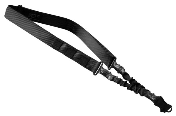 Phase 5 Weapon Systems SLGBLK Single Point Sling Black Nylon Strap w/Elastic Shock-Cord 24.50-33.50" OAL Adjustable Bungee — view 1