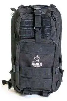 RUKX GEAR TACTICAL 1 DAY BAG BLACK (12/CASE) — view 1