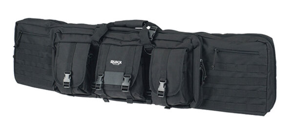 Rukx Gear ATICT36DGB Tactical Double Gun 36" Water Resistant Black 600D Polyester w/ Non-Rust Zippers Holds up to 2 Rifles — view 1