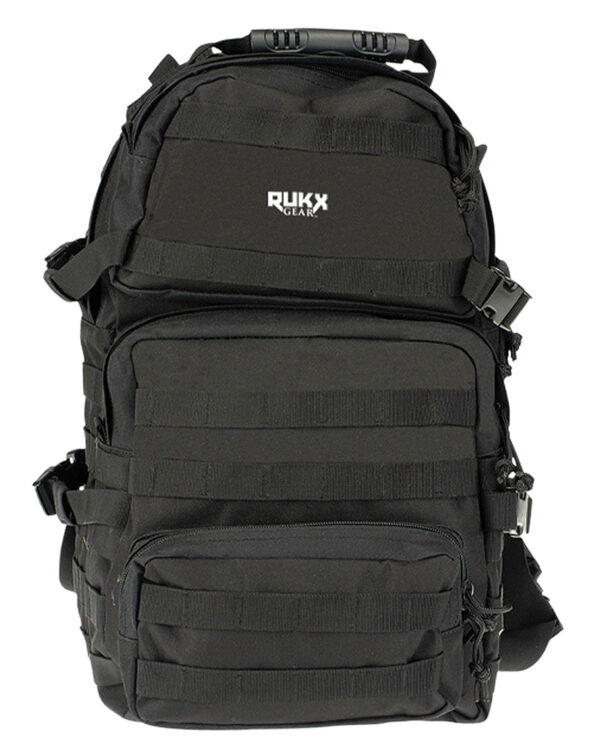 Rukx Gear ATICT3DB Tactical 3 Day Black 600D Polyester — view 1