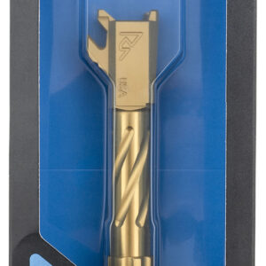 Rival Arms RARA20H102E Precision V1 Match Grade Spiral Fluted Threaded Gold PVD Stainless Steel, Fits Springfield Hellcat