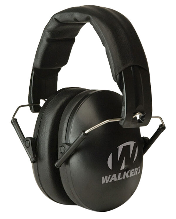 Walker's GWPYWFM2BLK Folding Muff  23 dB Over the Head Black Polymer Fits Youth/Women — view 1