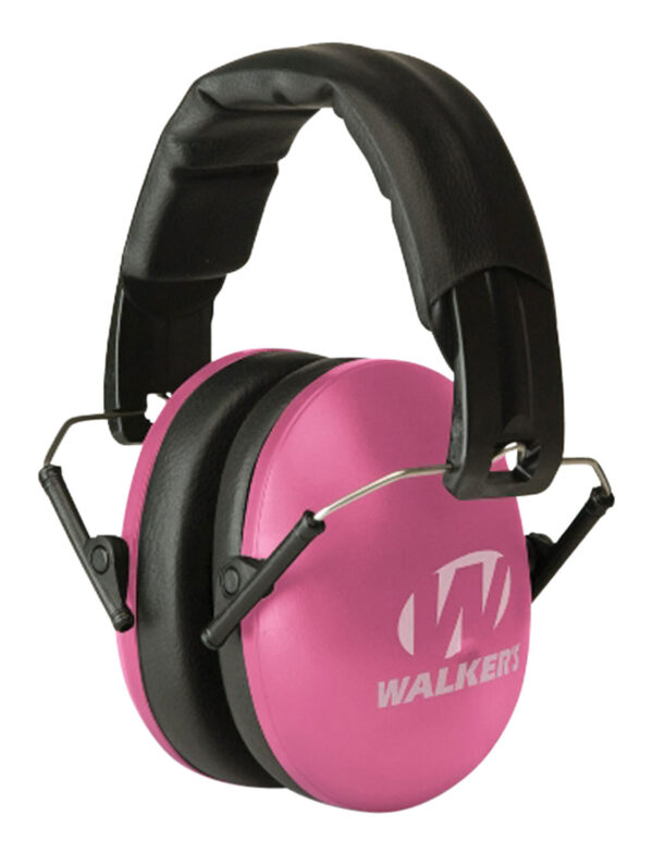 Walker's GWPYWFM2PNK Folding Muff  27 dB Over the Head Pink/Black Polymer Fits Youth/Women — view 1