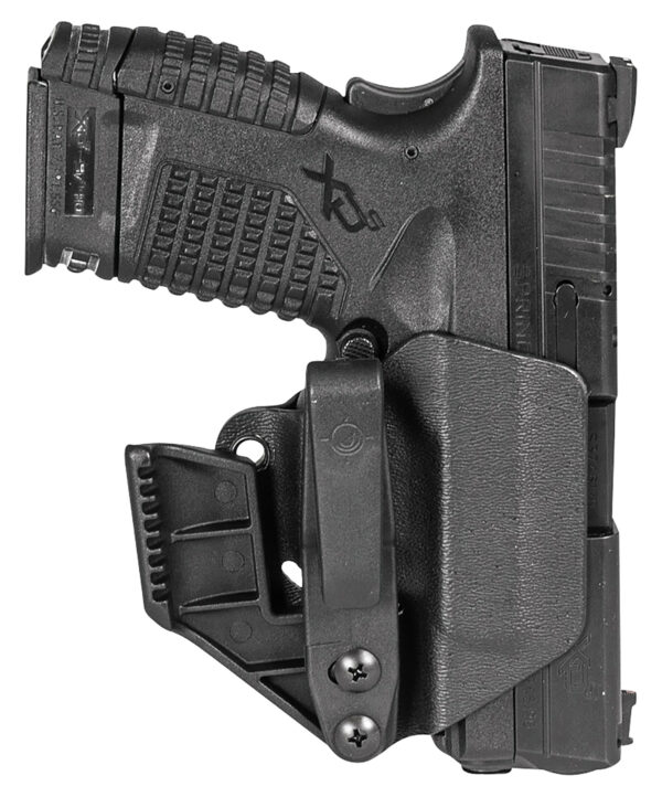 Mission First Tactical H2SFXDSAIWBM Minimalist Holster IWB Black Polymer Belt Clip Fits Springfield XD-S 9/40 3.30" Barrel Ambidextrous — view 1