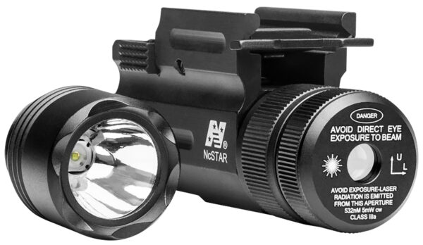 NcStar AQPTFLG Flashlight & Green Laser Combo  Black Anodized 150 Lumens White Light Cree LED — view 1