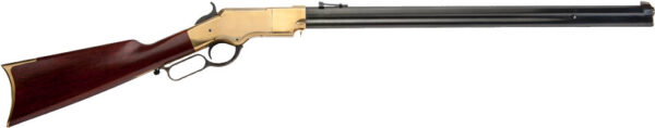 CIMARRON HENRY CIVILIAN 44/40 - 24" BRASS FRAME/BLUED WALNUT — view 1