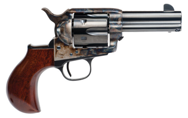 Cimarron CA346 Model P Thunder 45 Colt (Long Colt) 6 Shot 3.50" Blued Stainless Steel Barrel, Blued Cylinder, Color Case Hardened Steel Frame, Birdshead Walnut Grip, Exposed Hammer — view 1