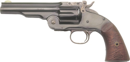 CIMARRON NO.3 SCHOFIELD 45LC - 5" FS BLUED WALNUT — view 1