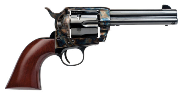 Cimarron PP410 Frontier Pre-War 1896-1940 45 Colt (LC) 6 Shot, 4.75" Blued Steel Barrel, Blued Cylinder, Color Case Hardened Steel Frame, Walnut Grip, Exposed Hammer — view 1