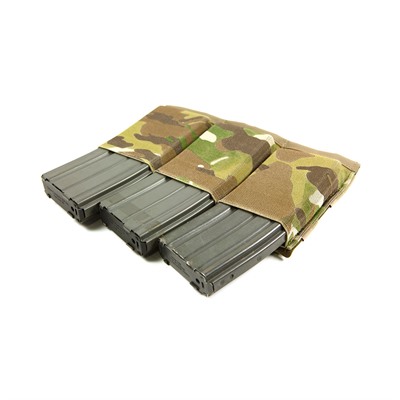 TRIPLE M4 MAGAZINE POUCH MOLLE MOUNT MULTICAM — view 1
