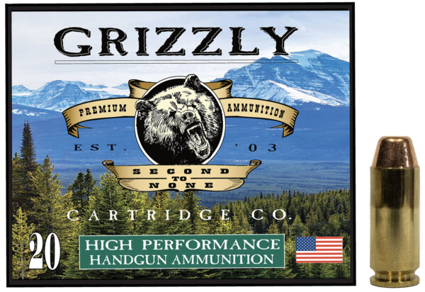Grizzly Ammo GC10CM2   10mmAuto 200gr Full Metal Jacket Flat Point 20 Per Box/10 Case — view 1