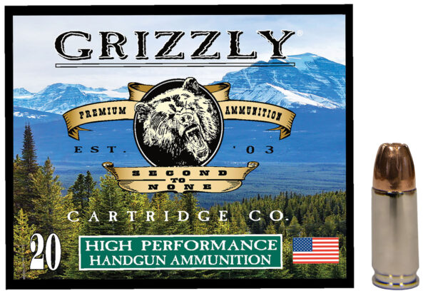 Grizzly Ammo GC9MM19mm Luger 115gr Jacketed Hollow Point 20 Per Box/10 Case — view 1