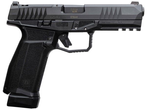 AREX 815537023893 Delta L Gen2 9mm Luger 17+1 4.50" Black Barrel, Black Nitride Optic Cut/Serrated Slide, Black Frame, Ambidextrous — view 1