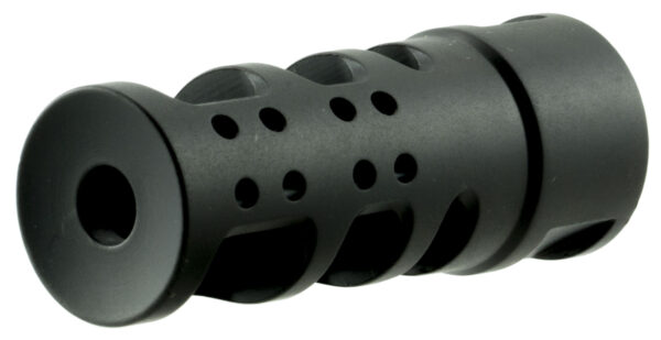 Spikes Tactical SBV1065 R2 Muzzle Brake Black Nitride 416R Stainless Steel with 1/2"-28 tpi Threads for 5.56x45mm NATO — view 1