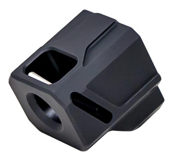 Faxon Firearms FFPACOMPDSG02 EXOS-543 Compensator for Gen 4 Black Anodized Aluminum 1/2"x28 Threads 1.10" OAL 9mm — view 1