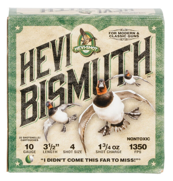 HEVI-Shot HS15504 HEVI-Bismuth  10Gauge 3.50" 1 3/4oz Bismuth 4Shot 25 Per Box/10 Case — view 1