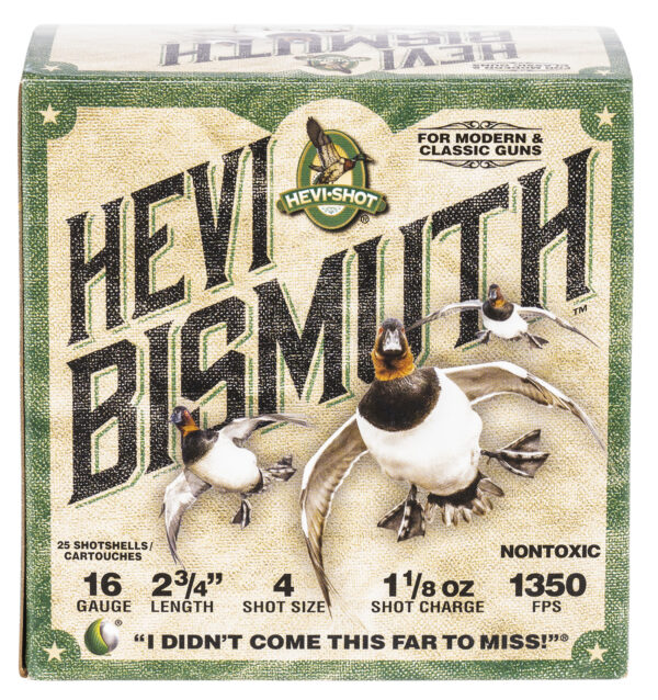 HEVI-Shot HS16704 HEVI-Bismuth  16Gauge 2.75" 1 1/8oz Bismuth 4Shot 25 Per Box/10 Case — view 1