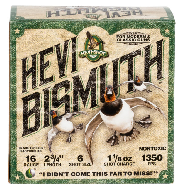 HEVI-Shot HS16706 HEVI-Bismuth  16Gauge 2.75" 1 1/8oz Bismuth 6Shot 25 Per Box/10 Case — view 1