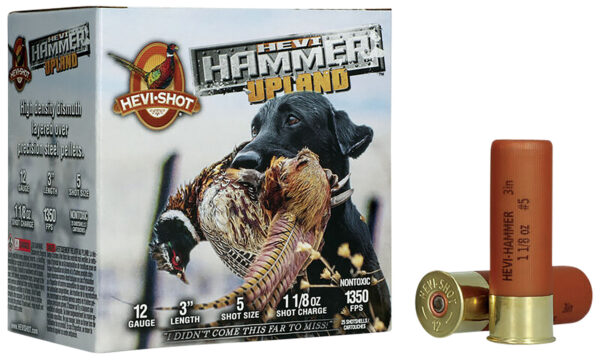 HEVI-Shot HS29125 HEVI-Hammer Upland 12Gauge 3" 1 1/8oz Steel/Bismuth 5Shot 25 Per Box/10 Case — view 1