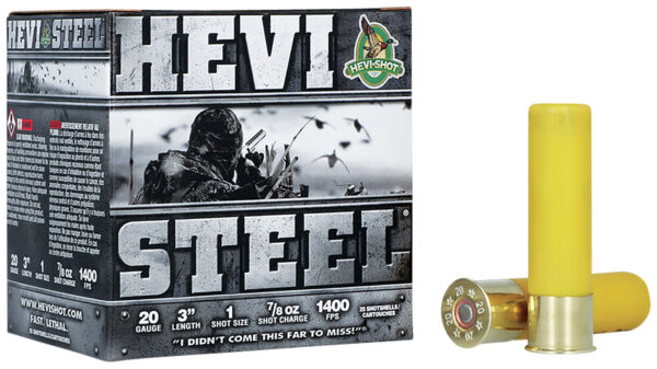 HEVI-Shot HS62001 HEVI-Steel  20Gauge 3" 7/8oz 1Shot 25 Per Box/10 Case — view 1