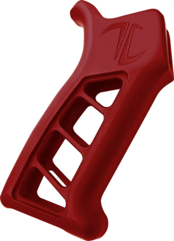 TIMBER CREEK OUTDOOR INC EARPGR Enforcer AR Pistol Grip Red Anodized with Clear Cerakote Aluminum — view 1