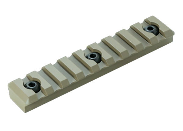Timber Creek Outdoors M9SPRFDE M-LOK 9 Slot Picatinny Rail  FDE Aluminum Fits AR-Platform — view 1