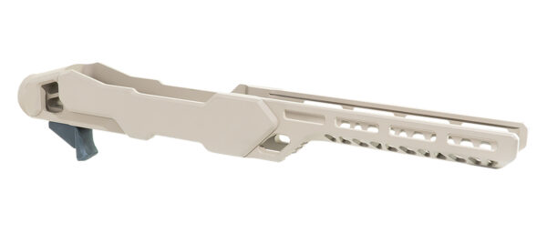 Timber Creek Outdoors ERC1022FDE Enforcer Rifle Chassis Flat Dark Earth Aluminum Fits Ruger 10/22 Compatible w/ MSR Buffer Tubes — view 1