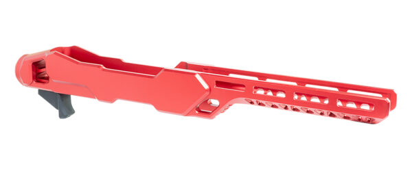 Timber Creek Outdoors ERC1022R Enforcer Rifle Chassis Red Aluminum Fits Ruger 10/22 Compatible w/ MSR Buffer Tubes — view 1