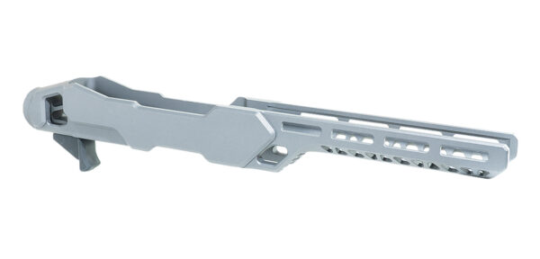 Timber Creek Outdoors ERC1022T Enforcer Rifle Chassis Tungsten Aluminum Fits Ruger 10/22 Compatible w/ MSR Buffer Tubes — view 1