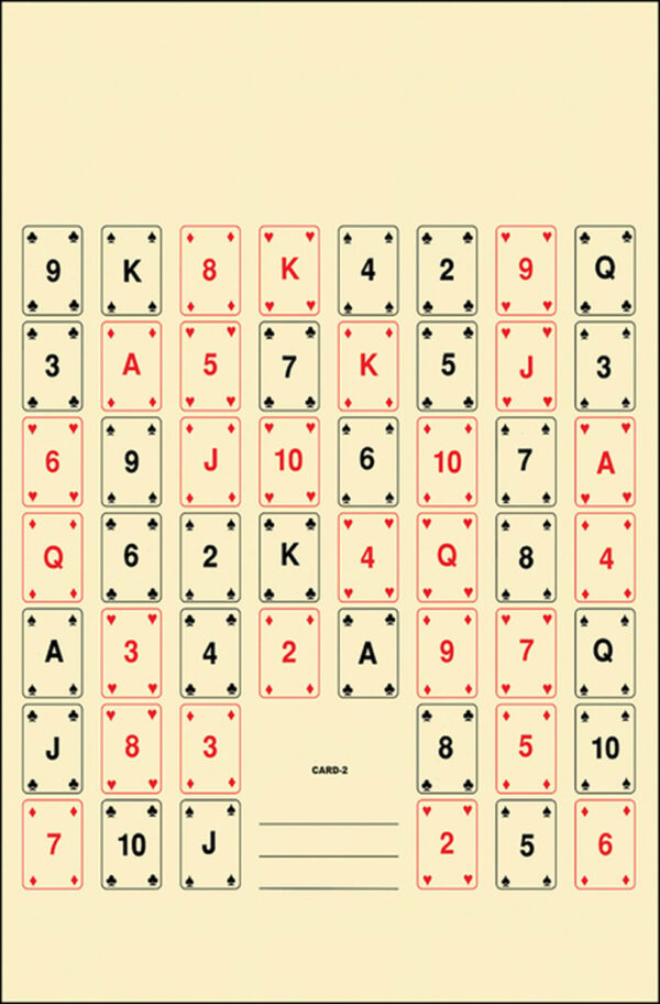 Action Target CARD2100 Entertainment  52 Playing Cards Paper 22.50" x 24" Multi-Color 100 Per Box — view 1