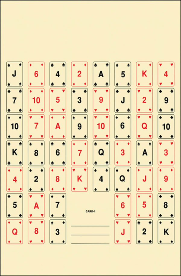 Action Target CARD1100 Entertainment  52 Playing Cards Paper 22.50" x 24" Multi-Color 100 Per Box — view 1