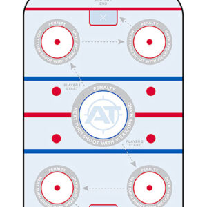 Action Target GSHOCKEY100 Entertainment  Hockey Paper Hanging 23" x 35" Blue/White 100 Per Box