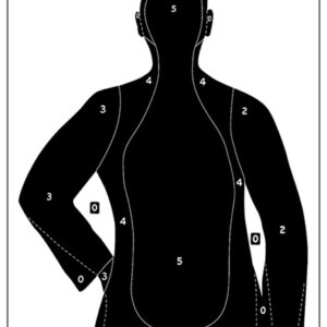Action Target B21EBLACK100 Qualification  Silhouette Paper 23" x 35" Black 100 Per Box